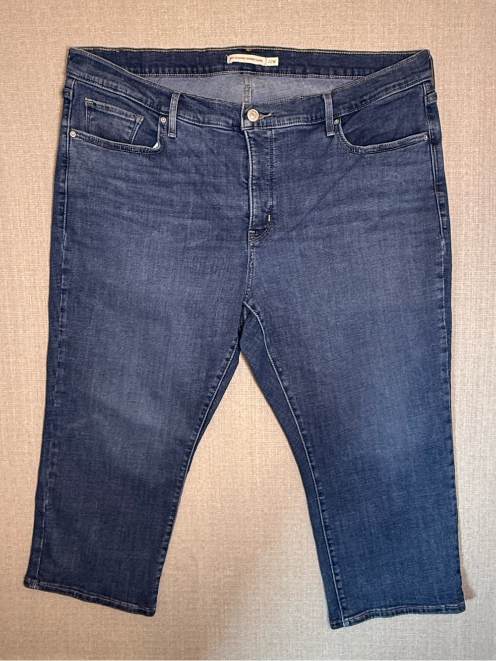 Levi’s 311 Shaping Skinny Capri Jeans Women’s 22W Dark Wash Stretch Denim